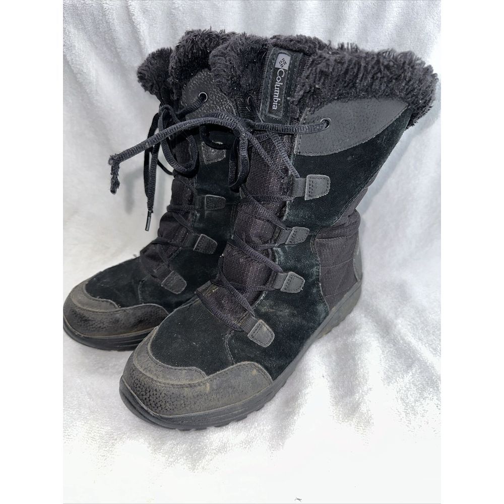 Women's Columbia Ice Maiden II Waterproof Snow Boots Winter Shoes Size 9 Black